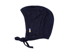 Joha navy helmet merino wool/silk  